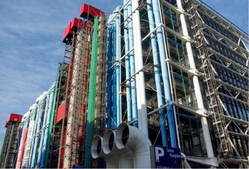 The Centre Pompidou, Paris